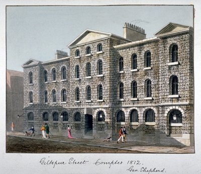 Giltspur Street Compter, City of London, 1812. od George Shepherd