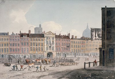 Smithfield Market, City of London, 1810. od George Shepherd