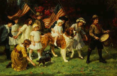 Americká přehlídka, 1917 od George Sheridan Knowles