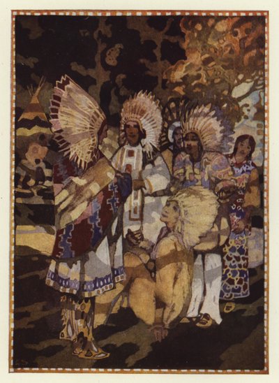 "Jsem unavený z osamělého života; přišel jsem pro tvou dceru" (barva litho) od George Sheringham