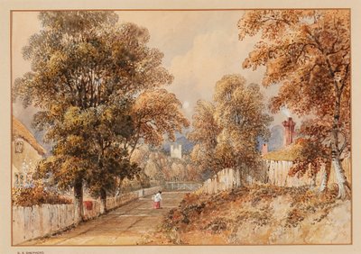 East Stratton (akvarel) od George Sidney Shepherd