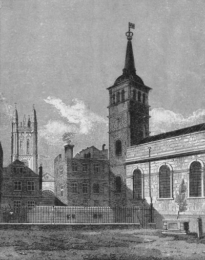 St Peters Church, Cornhill, City of London, 1811 1911 od George Sidney Shepherd