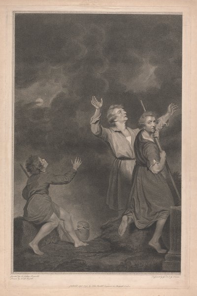 Západní okno kaple, New College Oxford, Klanění pastýřů, Z Betléma od George Siegmund Facius