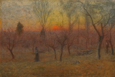 Gathering Wood, Montclair, New Jersey, 1889 od George Snr. Inness