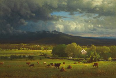 Západ slunce na řece, 1867 od George Snr. Inness