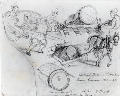 Draymen and Horse, c.1820-30 od George Snr Scharf