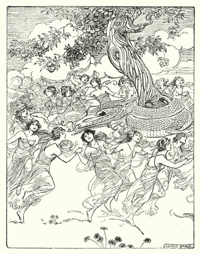 Perseus: „Tanec ruku v ruce kolem kouzelného stromu“ (litho) od George Soper
