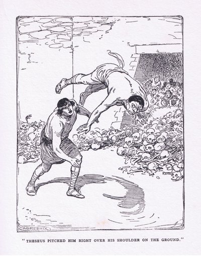 Moře ho položilo přímo přes rameno na zem, z The Heroes vydané Georgem Allenem a Unwinem 1929 od George Soper