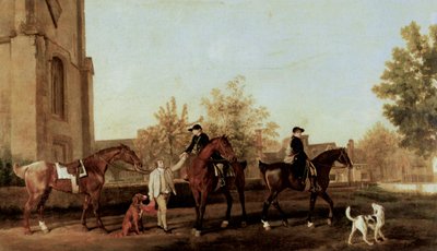 Lovci opouštějí Southill od George Stubbs