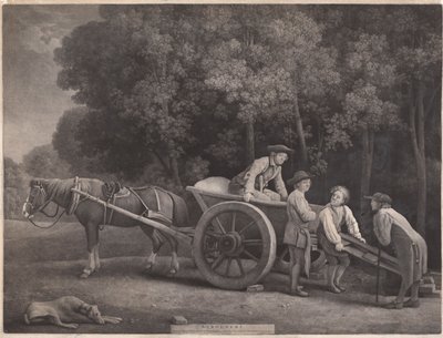 Dělníci, ryté umělcem, hospoda. 1789 (lept) od George Stubbs