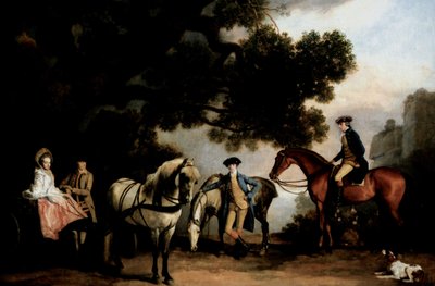 Rodiny Milbanke a Melbourne od George Stubbs