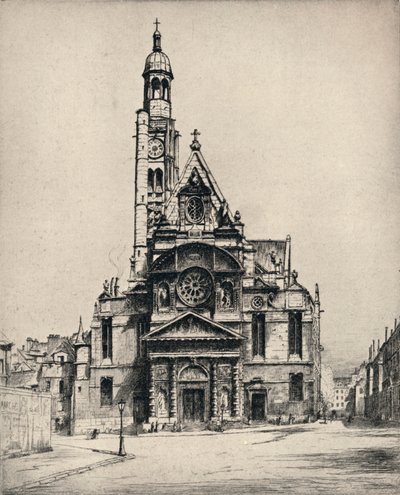 „Kostel St Etienne-du-Mont“, 1915 od George T Plowman
