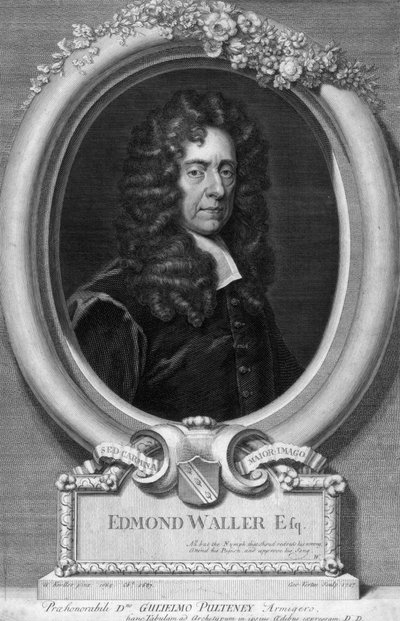 Edmond Waller, anglický básník 17. století od George Vertue