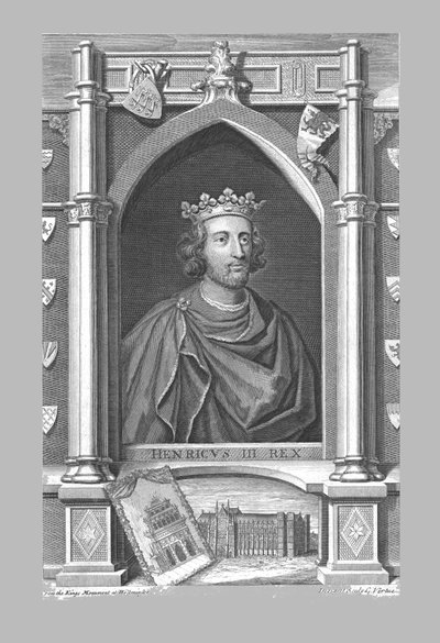 Památník Jindřicha III., c1730. od George Vertue