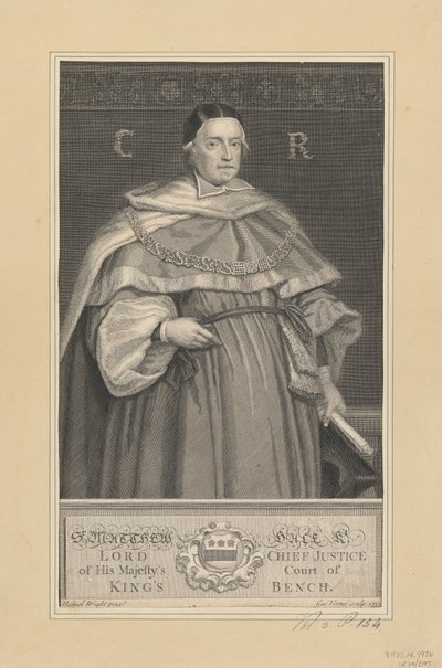 Sir Matthew Hale od George Vertue