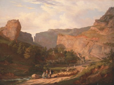 Pohled na Cheddar Gorge od George Vincent