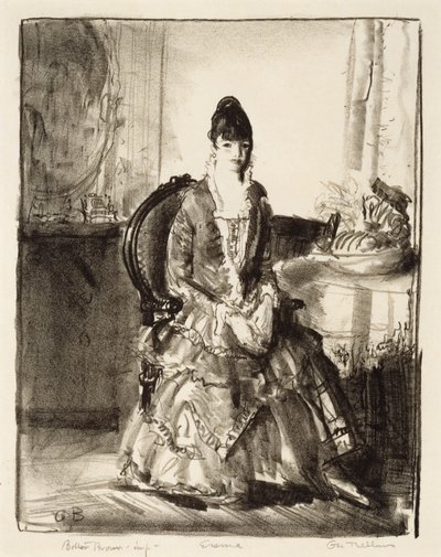 Uspořádání, Emma v pokoji od George Wesley Bellows