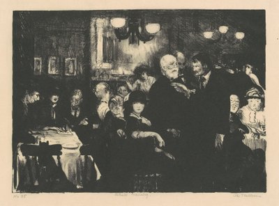Večer umělců od George Wesley Bellows