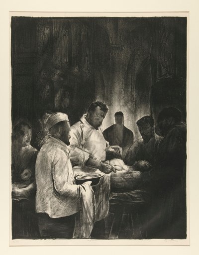 Základní nemocnice, č. 1, z válečné série od George Wesley Bellows