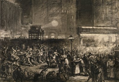 Volební noc Times Square, 1906. od George Wesley Bellows