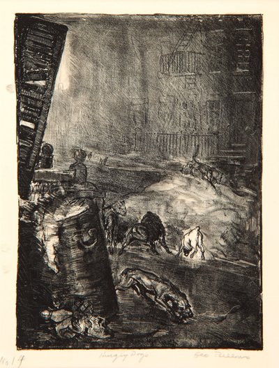 Hladoví psi, Second Stone, 1916 od George Wesley Bellows