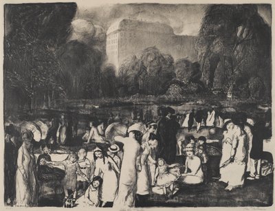 Světlo v parku, 1916 od George Wesley Bellows