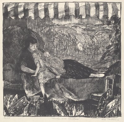 Matka a děti, 1916. od George Wesley Bellows