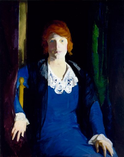 ""Portrét Florence Pierce"" Peinture de George Bellows (1882-1925) 1914 - Olej na dřevě - 96,5x76,2 - Museum of Fine Arts, Houston od George Wesley Bellows