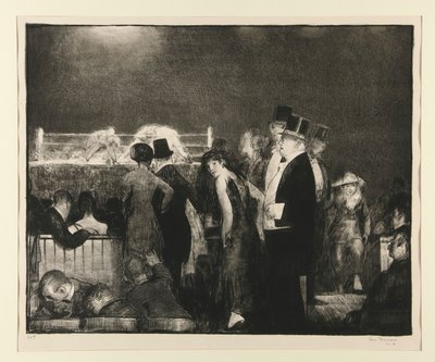 Předkolo velkého zápasu, č. 8 od George Wesley Bellows