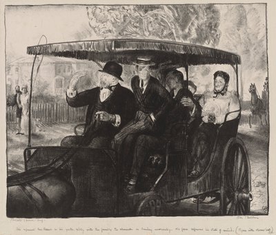 Neděle, chození do kostela: Vzpomínky na nedělní ráno v Columbusu, Ohio, 1897 od George Wesley Bellows