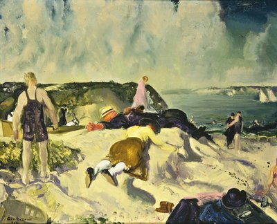 Pláž, Newport, kolem roku 1919 od George Wesley Bellows