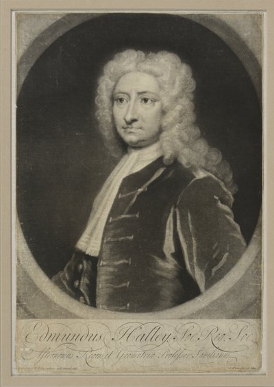 Edmund Halley, kolem 1705 (mezzotinta) od George White