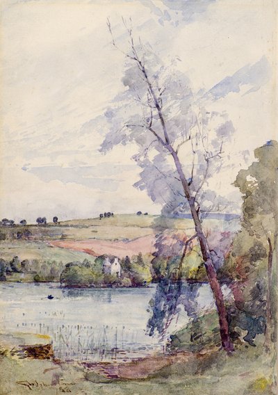 Scéna z jezera Loch od George Whitton Johnstone
