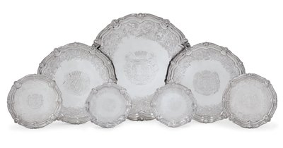 Salvers, The Leinster Service od George Wickes