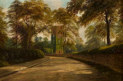 Věž Panny Marie a kostel St Margaret, Castle Bromwich, Warwickshire, cca 1886-1949 (olej na plátně) od George Willis Pryce