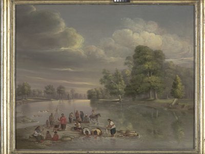 Scene On The Wabash (olej na plátně) od George Winter