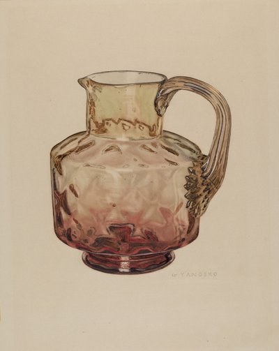 džbán (Amberina) od George Yanosko
