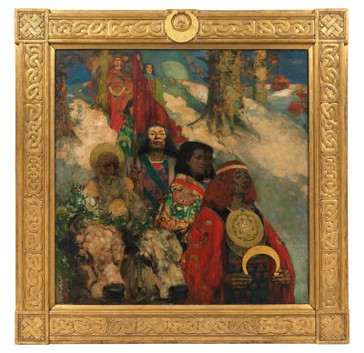 Druidové - Přinášíme jmelí od George and Hornel Edward A. (1864 1933) Henry