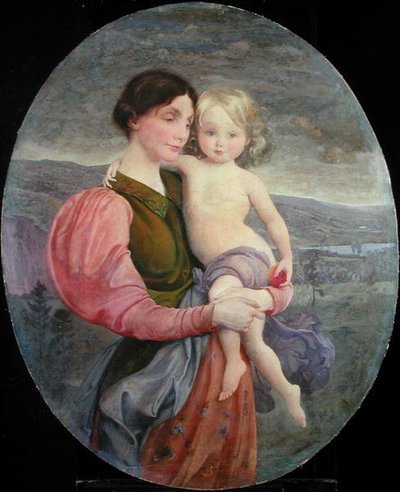Matka a dítě: Moderní Madonna od George de Forest Brush or Brusch