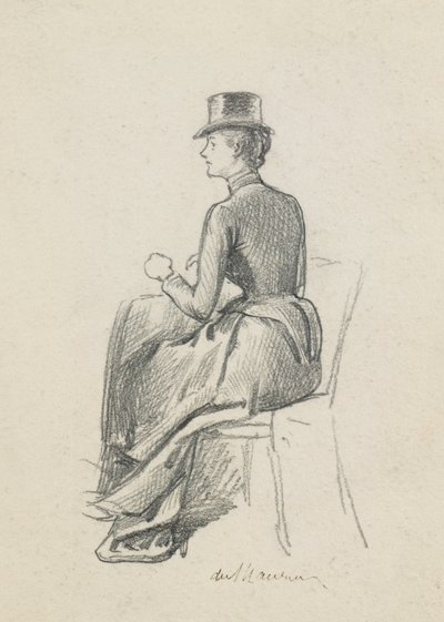 Dívka v jezdeckém návyku od George du Maurier
