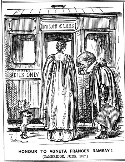Čest Agnetě Frances Ramsayové! Cambridge, červen 1887 od George du Maurier