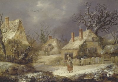 Zimní krajina (olej na plátně) od George of Chichester Smith
