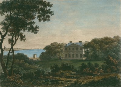 Dům Andrewa Roberta Drummonda, Cadland park, Hampshire, vyryl William Watts (1752-1851) od George the Younger Barret