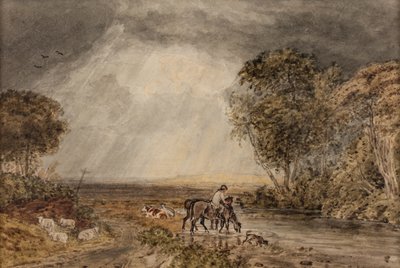 Krajina [Návrat domů], datum neznámé (akvarel na papíře) od George the Younger Barret