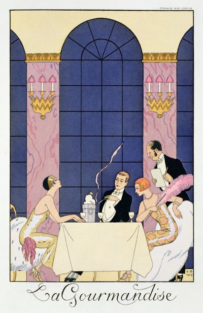 Gurmáni od Georges (after) Barbier