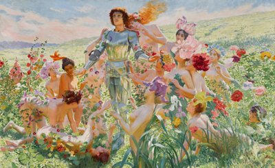 Rytíř květin, 1894. od Georges Antoine Rochegrosse