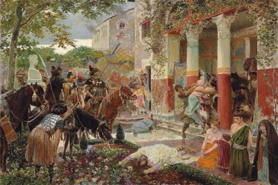 Nápor Tatarů. od Georges Antoine Rochegrosse