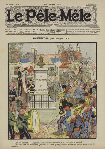 Inaugurace. Ilustrace pro Le Pele-Mele od Georges Antonin Henri Mory