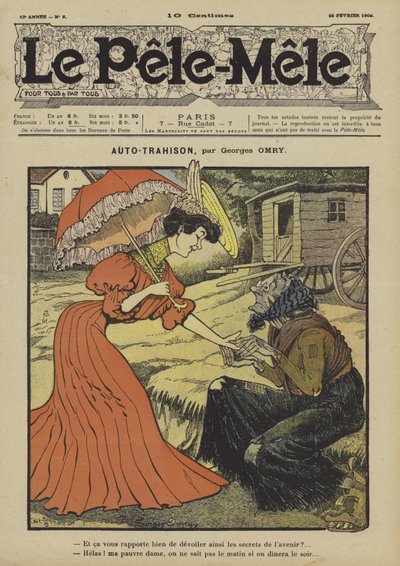 Sebezrada. Ilustrace pro Le Pele-Mele, 1906 od Georges Antonin Henri Mory
