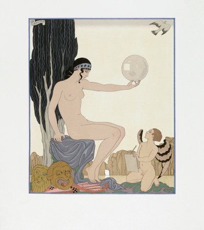 Múza inspiruje umělce od Georges Barbier